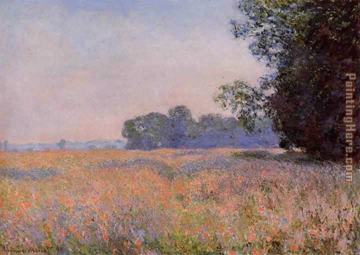 Oat Field painting - Claude Monet Oat Field art painting